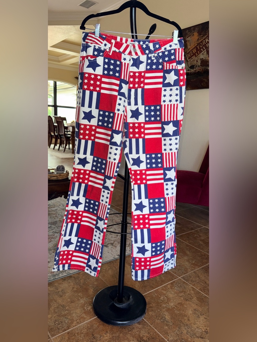 WRANGLER® X 250 YEARS OF AMERICA RETRO BAILEY FLARE PRINT JEAN - 31 x 32 - Picture 5 of 9